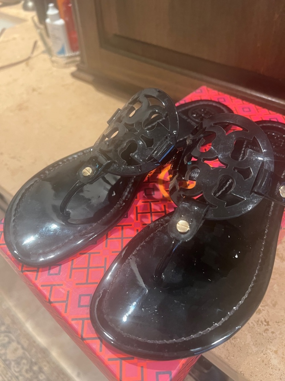 Miller Patent Calf  Sandal – Black size 9 - Picture 3 of 6